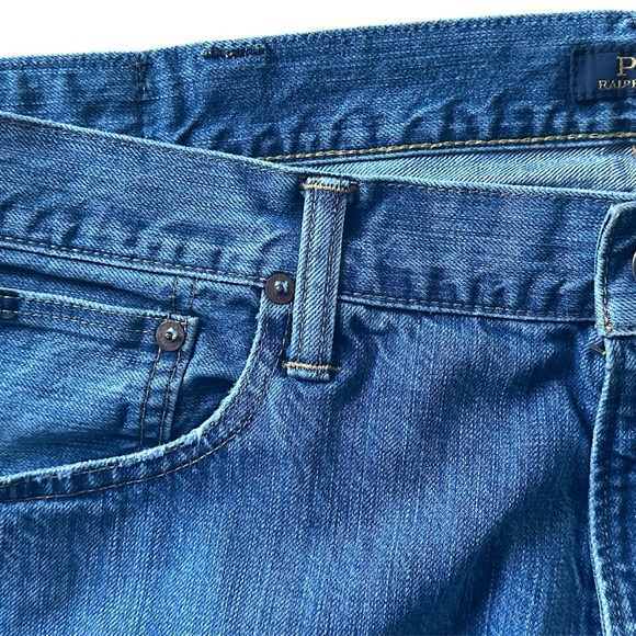 Polo Ralph Lauren Vintage 90s Straight Leg Blue Jeans Men’s 38x32 Classic Wash - Picture 4 of 4